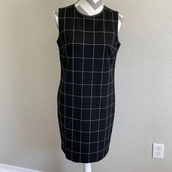 Lauren Ralph Lauren Black & White Midi Dress - Picture 2 of 4